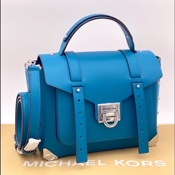 Michael Kors Bags Michael Kors Manhattan Medium Red Leather Satchel